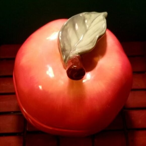 Susan Winget Apple Cookie Jar Cracker Barrel Certified International - Picture 5 of 7